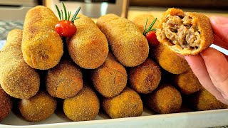  CROQUETE DE CARNE DE PANELA fica muito MAIS SUCULENTO eu SÓ FAÇO ASSIM