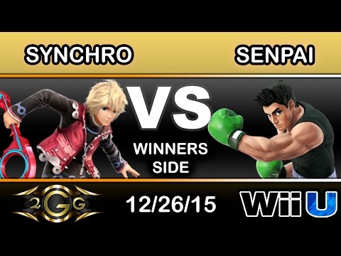 2GGlory 4 - Synchro (Shulk) Vs. Senpai (Little Mac) Winners Side - Smash Wii U