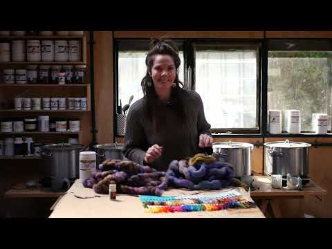 Dyeing Haunui Wool Fibre with Landscapes Dyes