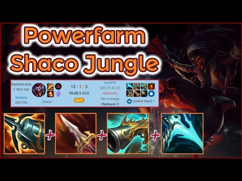 320 CS in 28 Minutes Shaco Jungle Ranked - Plat 2 [League of Legends] Full Gameplay - Infernal Shaco