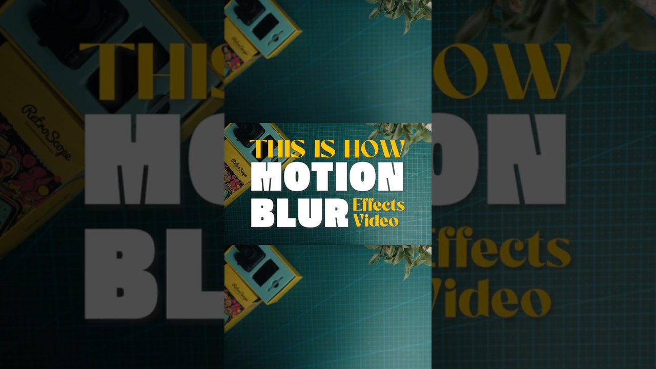 How Motion Blur Affects Video #filmmaking