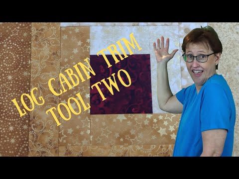 Using the Creative Grids Log Cabin Trim Tool Two