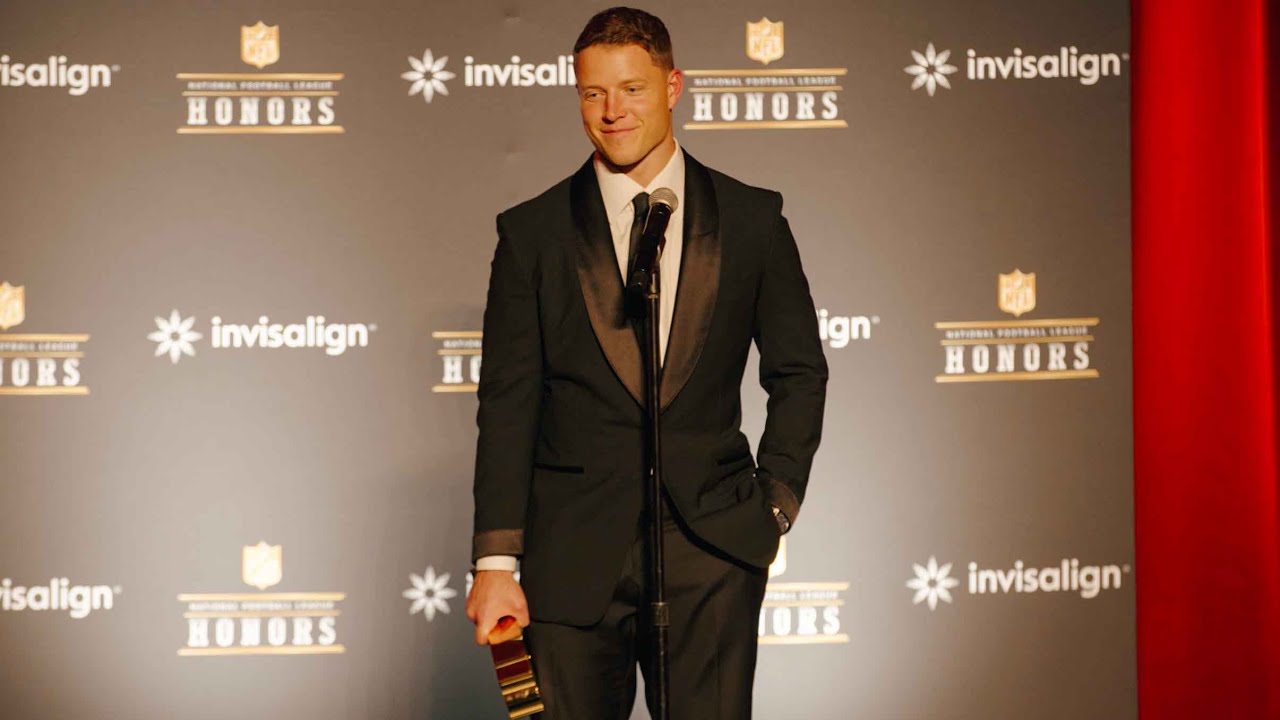 McCaffrey Accepts Salute to Service, Comeback Player Awards | 49ers