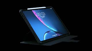 Bao da chống sốc có khay cho Apple Pencil kèm dây đeo vai, tay cầm, đế dựng, tắt mở tự động cho iPad