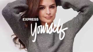 Emily Ratajkowski for Express Holiday 2019 Campaign
