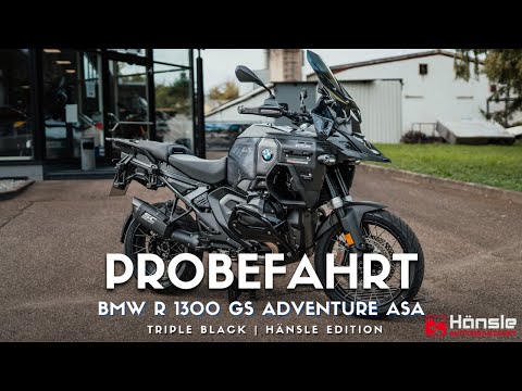 BMW R 1300 GS Adventure Triple Black "Extra Black" ASA + ACC Probefahrt Schwarzwaldrunde Fahrbericht