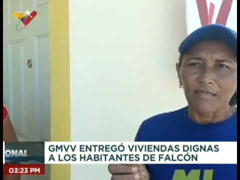 GMVV hace entrega de viviendas en el municipio Federación del estado Falcón