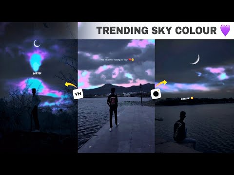 Blue+ Pink Colour sky video Editing | Trending Reels Editing 😱🔥