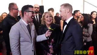 Jon Montgomery and Jann Arden on The 2016 JUNO Awards Red Carpet