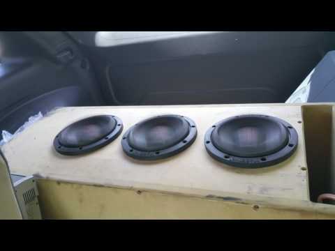 3 massive summo 64 de 6.5" con amplificador coustic amp1600db