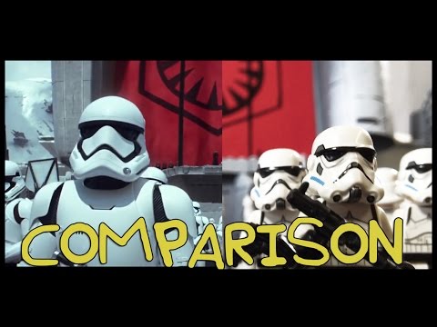 Star Wars: The Force Awakens Trailer- Homemade Side by Side Comparison Video