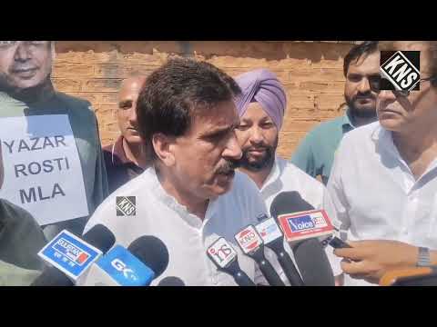 BJP leader Altaf Thakur stages protest against NC MLA Tanvir Sadiq over his...