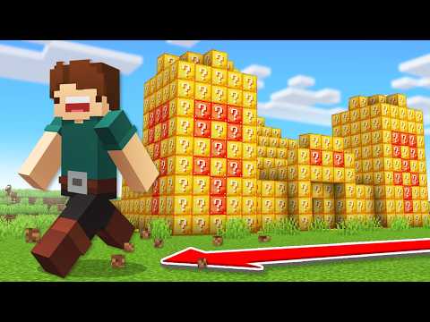 Minecraft, But Steps Spawn Lucky Structures...