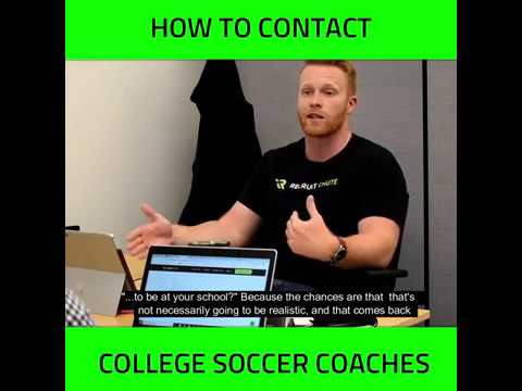 RecruitChute Recruiting Tips | How to Contact College Soccer Coaches
