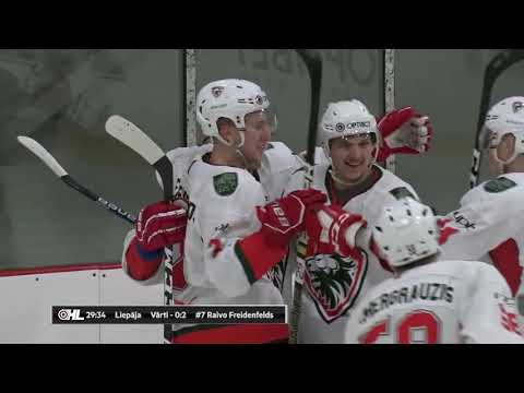 Optibet hokeja līga: HK Prizma/IHS - HK Liepāja. Spēles labākie momenti (08.12.2020)