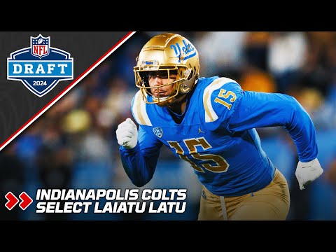 Indianapolis Colts Select EDGE Laiatu Latu | 2024 NFL Draft | PFF