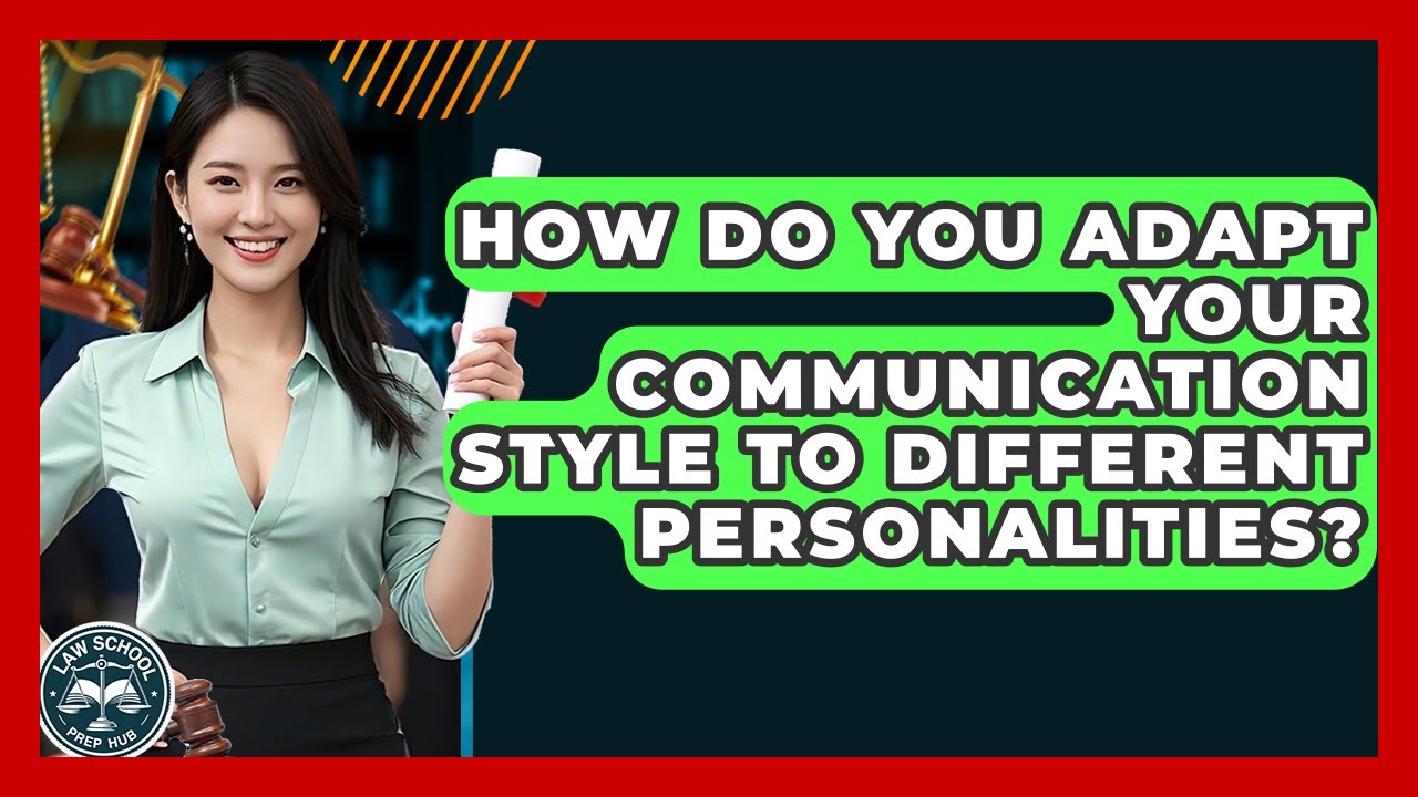 How Do You Adapt Your Communication Style To Different Personalities? - Law School Prep Hub