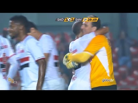 Gols São Paulo 3 x 2 Santos - Brasileirão 2015