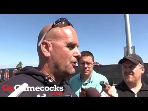 Jon Hoke after Gamecocks practice