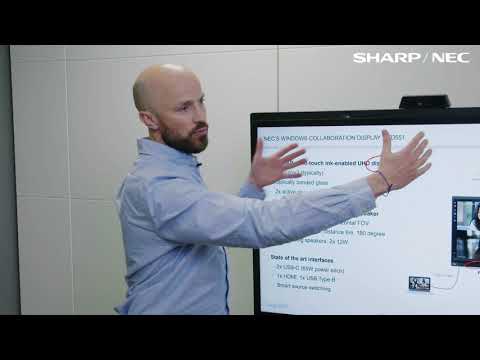NEC MultiSync WD551 Windows Collaboration Display 139cm 55 Zoll video preview