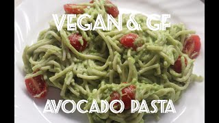 EASY VEGAN & GLUTEN FREE AVOCADO PASTA FOR LUNCH