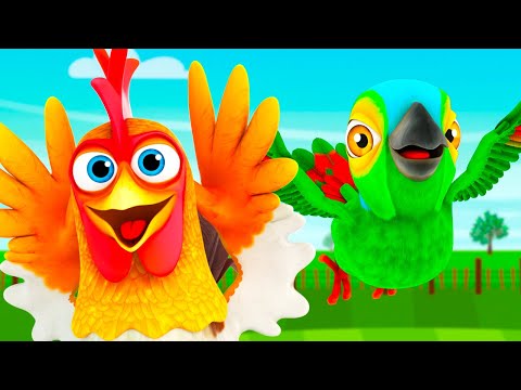 Funny Bird Songs and More Songs - Zenon The Farmer! - Kids Songs & Nursery Rhymes