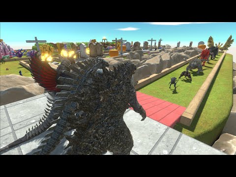 - GODZILLA 2021 VS GIGAN FINAL WARS VS MECHAGODZILLA 2021 DEATH RUN - Animal Revolt Battle Simulator
