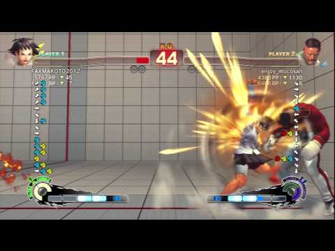 FAXgimoto [Makoto] Vs enjoy_mocosan [Dudley] SSF4 AE Japanese Online Ranked Matches - PSN