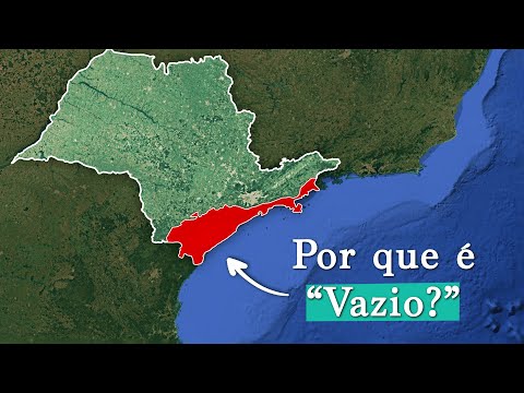 Why do so few Brazilians live on the coast of São Paulo?