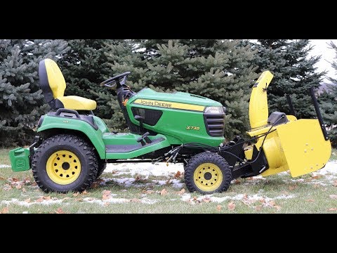 John Deere x738 Snow Blower Install