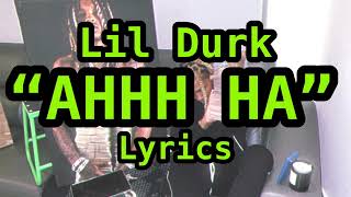 Lil Durk - “Ahhh Ha” Lyric Video (NBA Youngboy Diss)