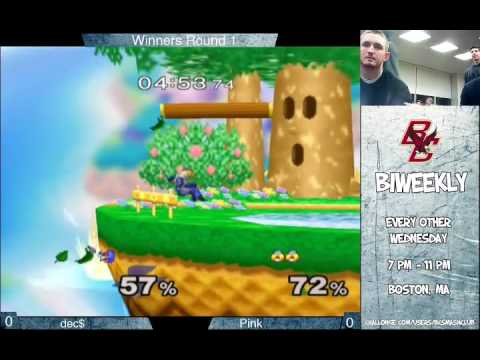 BC Biweekly 3: Winner's Round 1 - Pink (Sheik/Peach) vs. declan (Falco)