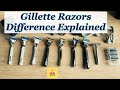 Gillette Razors - Types of Gillette Cartridges / Difference in Razors (4K) #gillette @gillette