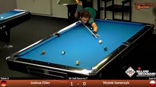 Joshua Filler v Wojtek Szewczyk | L8 | TOR SERVICE 24 / BILLARD BECKMANN | Pinneberg Open 2017