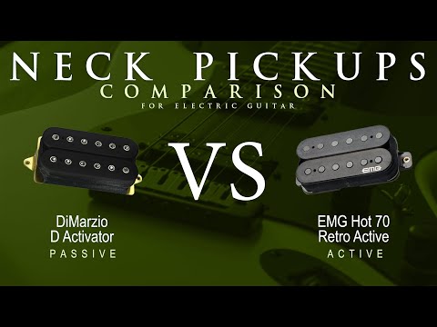 DiMarzio D ACTIVATOR vs EMG HOT 70 RETRO ACTIVE - Neck Pickup Guitar Tone Comparison Demo