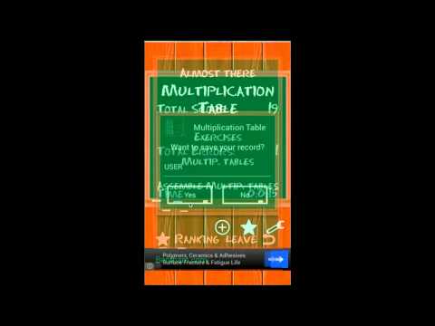 Multiplication Table FREE Video