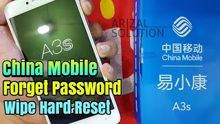 China Mobile A3s Wipe All Data Factory Hard Reset / Forget Password Patter Lock