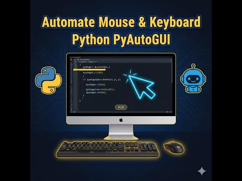 Control Mouse Keyboard Using Python Pyautogui Full Tutorial