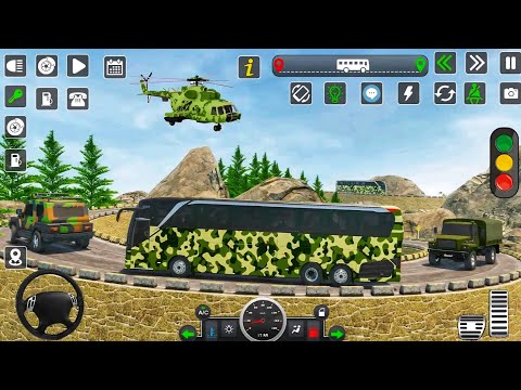 US Army Bus Driving - Military Transporter Squad - Android GamePlay #2
