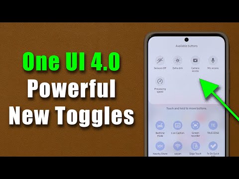 Samsung ONE UI 4.0 adds 4 Powerful New Quick Toggles