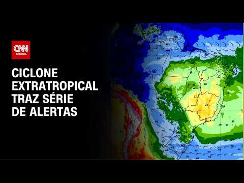 Ciclone extratropical se forma na costa e Inmet emite alerta no Brasil | CNN NOVO DIA