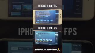 iPhone 6 vs iPhone 8 PUBG FPS Difference | 20 FPS vs 60 FPS #Shorts