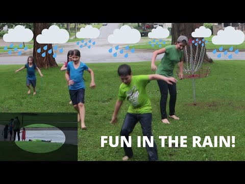 FUN IN THE RAIN | Kids Playing in the Rain! | It's Downpouring!