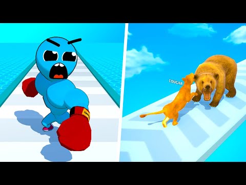 Level Up Runner | Cat Evolution - Gameplay Walkthrough Max Levels (Part 1)