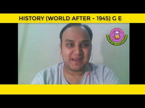 HISTORY (WORLD AFTER - 1945) By - ABHINAV MISHRA