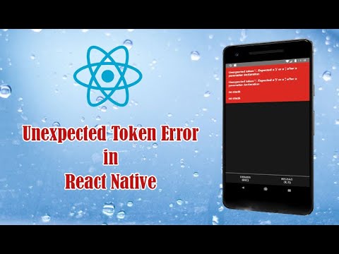 React Native Unexpected Token Error While Running In Emulator Programming