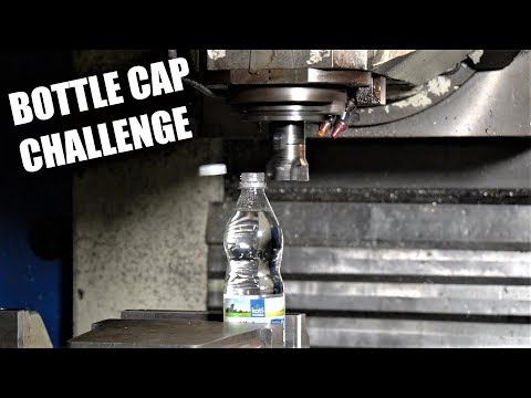 Bottle Cap Challenge with CNC Milling Machine!