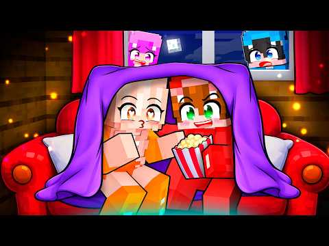 SECRET SLEEPOVER with My CRUSH in Minecraft!
