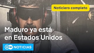 Aterriza en Nueva York el avión que transportaba a Maduro y su esposa capturados en Caracas