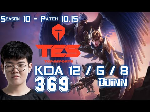 TES 369 QUINN vs RENEKTON Top - Patch 10.15 KR Ranked